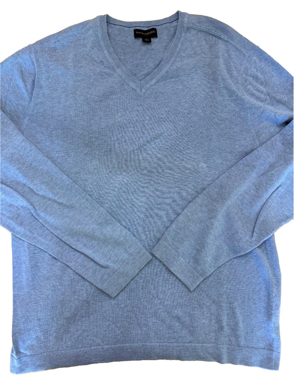 Banana Republic Men's V-Neck Sweater XL Light Blue